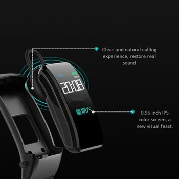 

B31 Smart Talk Wristband Band Bracelet Fitness Tracker Heart Rate Monitor Bluetooth Earphone Smart Band for IOS Android