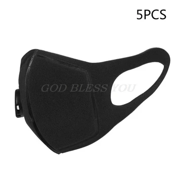 

Unisex Sponge Dustproof PM2.5 Pollution Half Face Mouth Mask With Breath Valve Wide Straps Washable Reusable Muffle Respirator