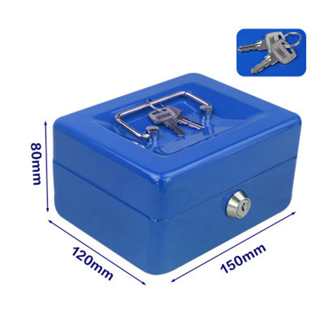 Key Locker Safe Home Shop Steel Mini Money Box Security Cash box Storage Box Hidden Coin Money Jewellery