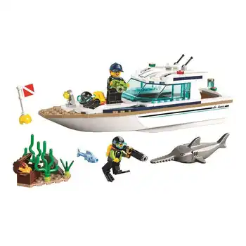 

160pcs City Sunshine Diving Submarine Boat Building Blocks Compatible Lepining 60221 Bricks Toys for Children Christmas Gift