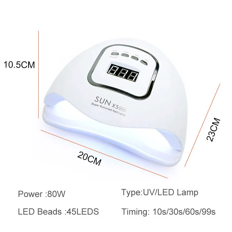 Новое прибытие 80W/120W/168 Вт лампа для маникюра быстрое отверждение без сушки ногтей