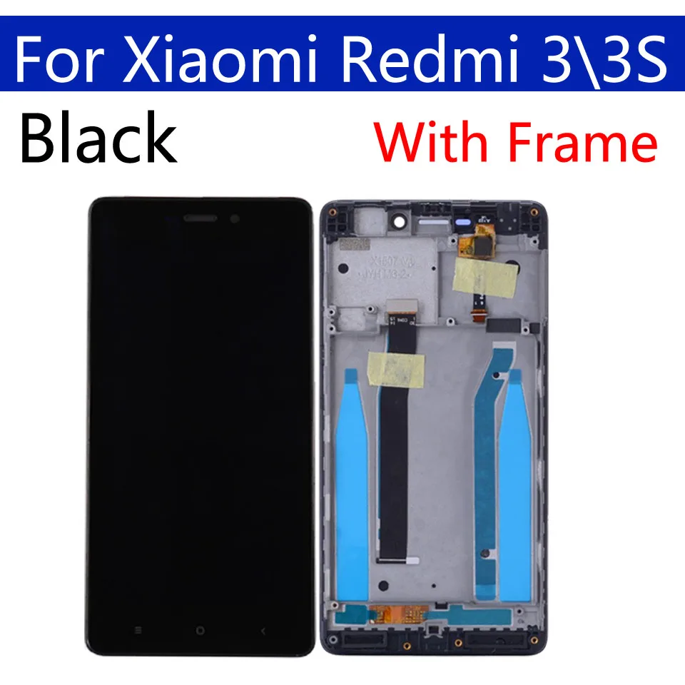 5," дисплей для Xiaomi Redmi 3 3S lcd сенсорный экран дигитайзер с заменой рамы для Redmi 3S дисплей в сборе