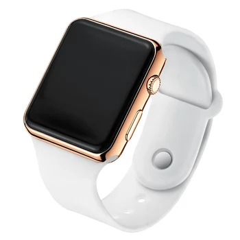 Reloj Digital electrónico con pantalla LED para hombre, pulsera de silicona Simple, informal, a la moda, regalo, A001
