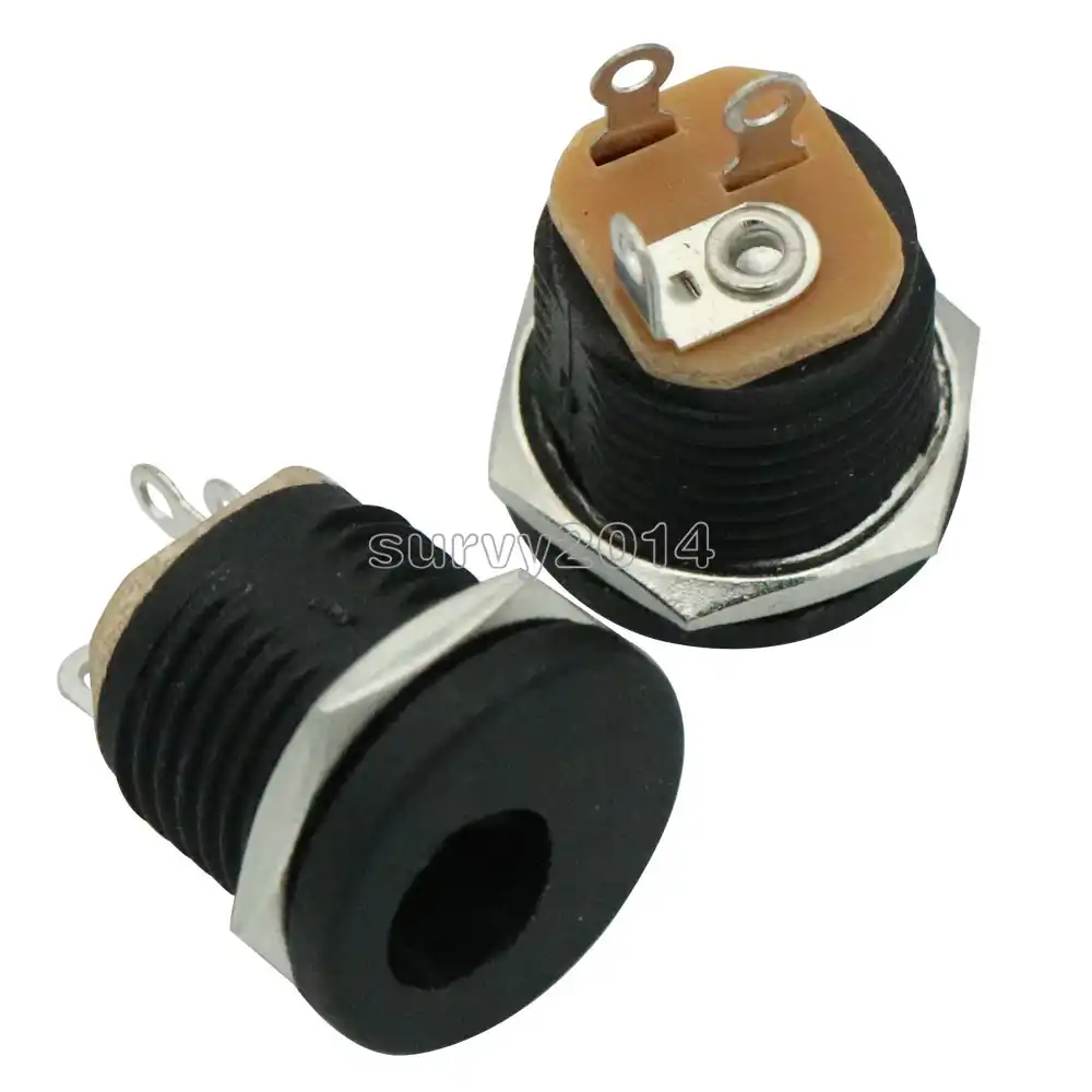 5 pcs DC Power Outlet DC-022 Diameter 5.5mm Inner Pin 2.1mm 5.5x2.1mm new