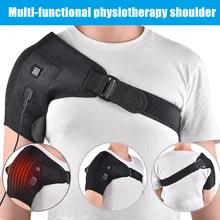 Электрический тепловой помощи регулируемый плечевой бандаж поддержка спины пояс плечо травма боль снимает обертывание