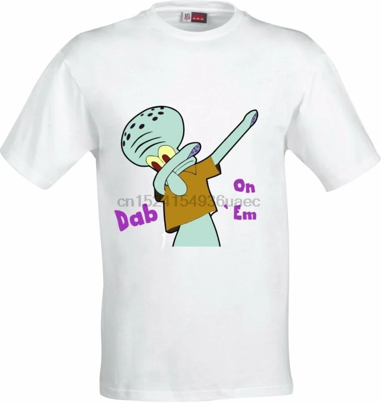 Сквидвард тентеслас DAB на EM DABBING полноцветная сублимационная футболка |