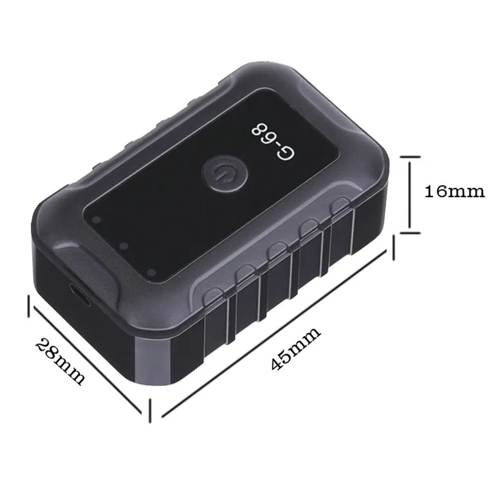  Vehemo Schwarz Mini GPS Tracker Wifi Auto Mini GPS Tracker Magnetische Zeit für Fahrzeug Mini GPS T