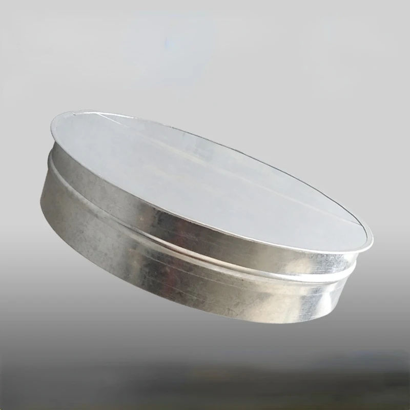 Galvanized White Iron Round Sheet Metal Caps For Pipe Plug Dust Removal Exhaust Pipe Plugging