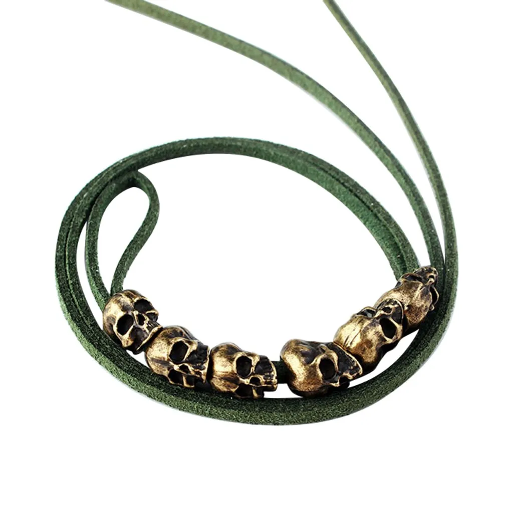 Skull Hair Cord Diy Accessories Ponytail Gothic Punk Antique Headgear Ponytail Styling Headwear Diy Accessories Metal Skull