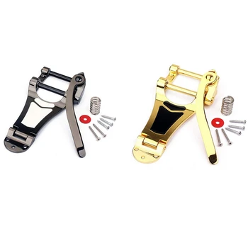 

Vibrato Bridge Tailpiece B7 Jazz Guitar for Gibson Bigsby ES355 Epiphone Black