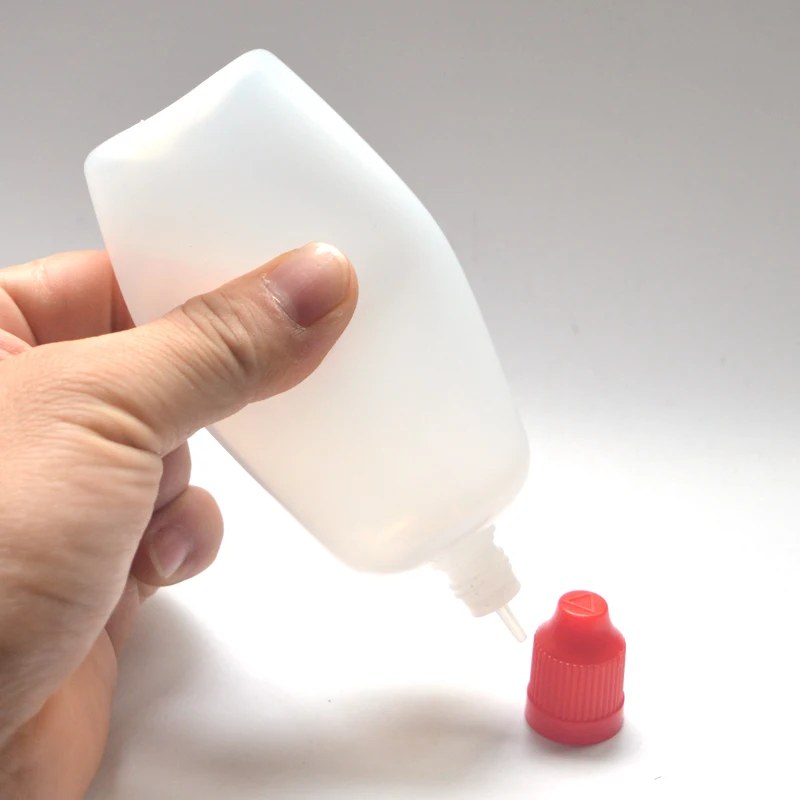 LDPE Empty Plastic Vail 5pcs 3/5/10/15/20/30/50/60/100/120ml Squeeze Juice Eye E Liquid Dropper Bottles With Funnel