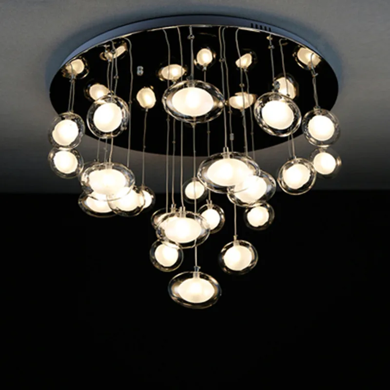 Modern Simplicity Led Chandelier Ceiling Nordic Glass Ball