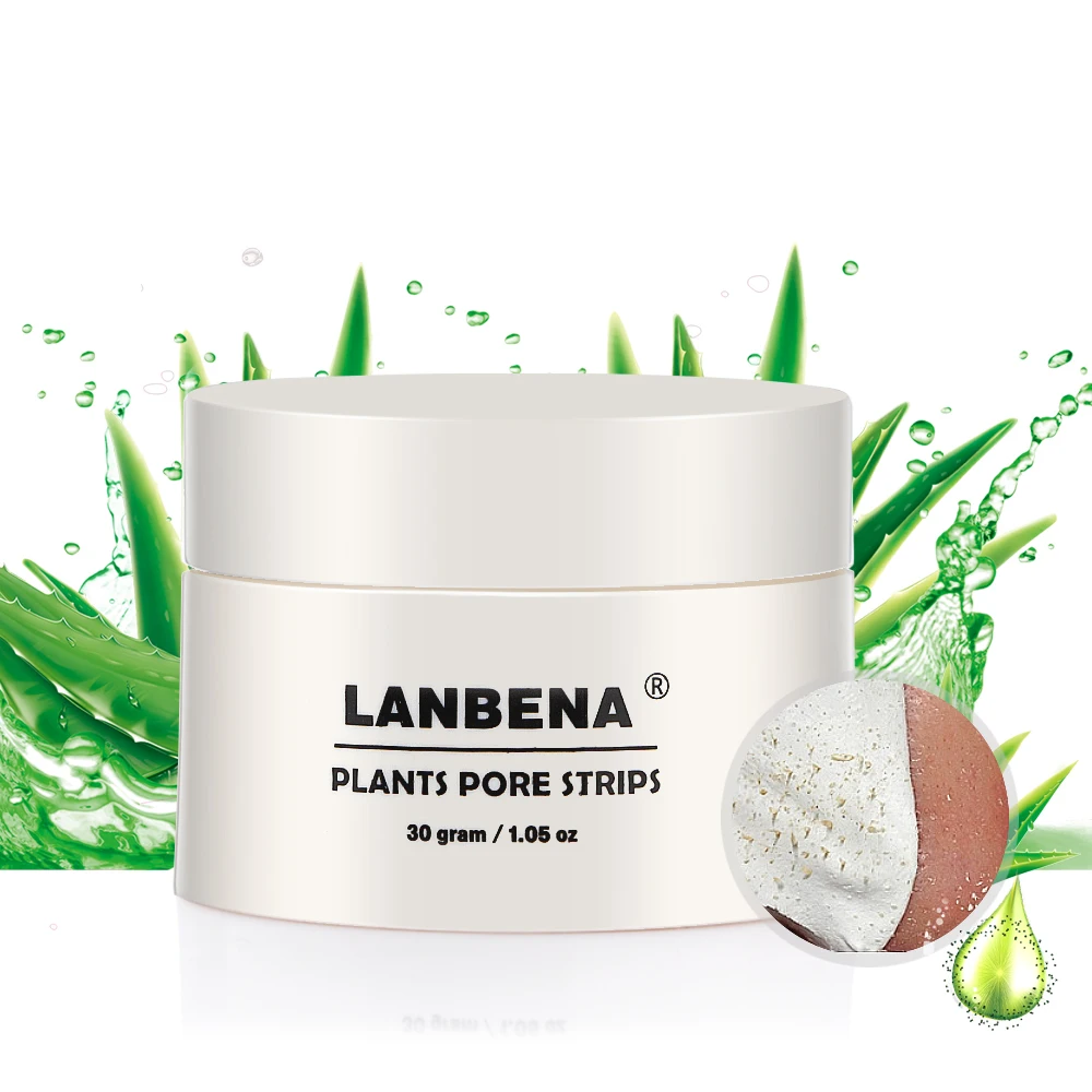 LANBENA, маска для удаления черных точек, для лица, лечение акне, пилинг носа, тканевая маска для очистки пор, для сужения кожи, унисекс