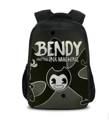 Новое поступление, школьный рюкзак Bendy And The Ink Machine, студенческий рюкзак для подростков, мальчиков и девочек, детский рюкзак Bendy and Boris - Цвет: as pictures