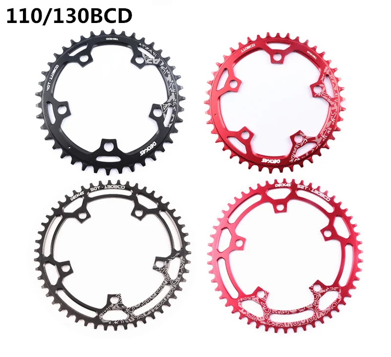 110BCD 130BCD Crown Chainring Narrow Wide Round Chain Ring 36T 38T 40T 42T 44T 46T 48T 50T 52T 54T 56T 58T Sprocket | Спорт и