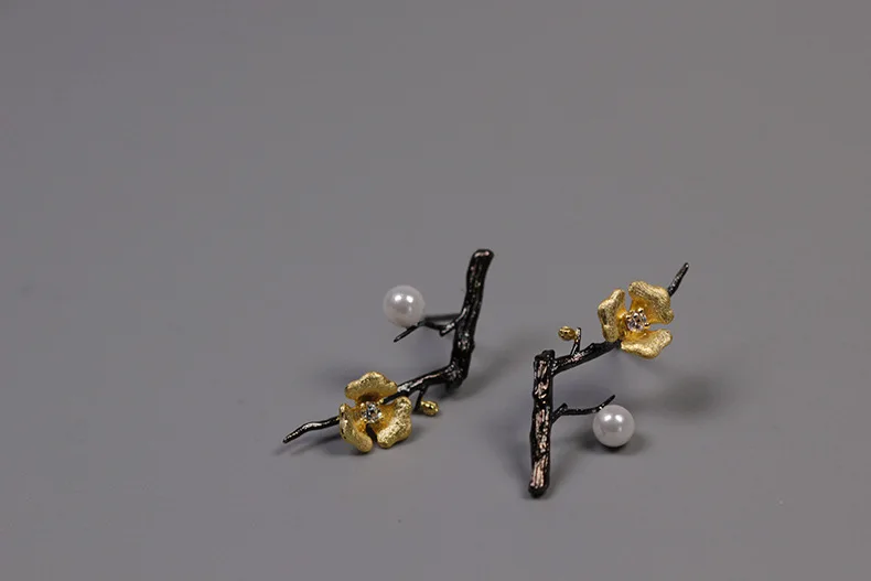 INATURE 925 пробы серебряные трендовые элегантные жемчужные серьги в форме цветка для женщин, серьги-гвоздики, ювелирные изделия для свадебной вечеринки, подарок