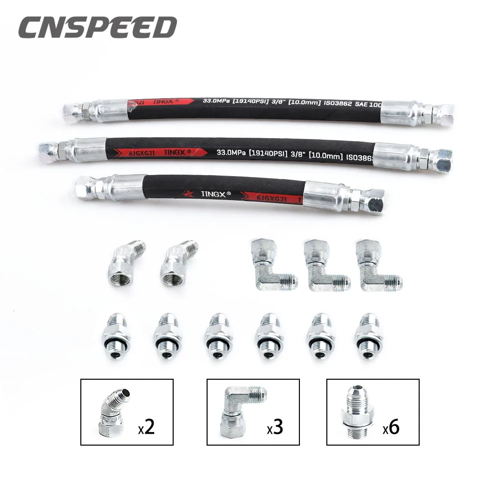 

For Ford 1999-2003 7.3L PowerStroke High Pressure Oil Pump HPOP Hoses Lines Kit & Crossover Line