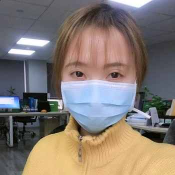 

100PCS Personal 3 Layer Disposable Masks Anti PM2.5 Influenza Bacterial Facial Dust-proof Safety Masks Bacteria Proof Adult