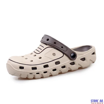 

Summer Water Shoes Men Hollow Aqua Shoes Swimming Light Slippers Barefoot Shoes 2019 Men Clogs Beach Sea Fishing Sandals for Man