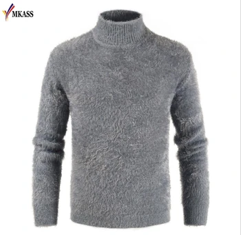 

New Autumn Men Sweater Casual Male Turtleneck Mans Pull Homme 2019 Solid Knitwear Slim Fit Brand pullover men Sweaters