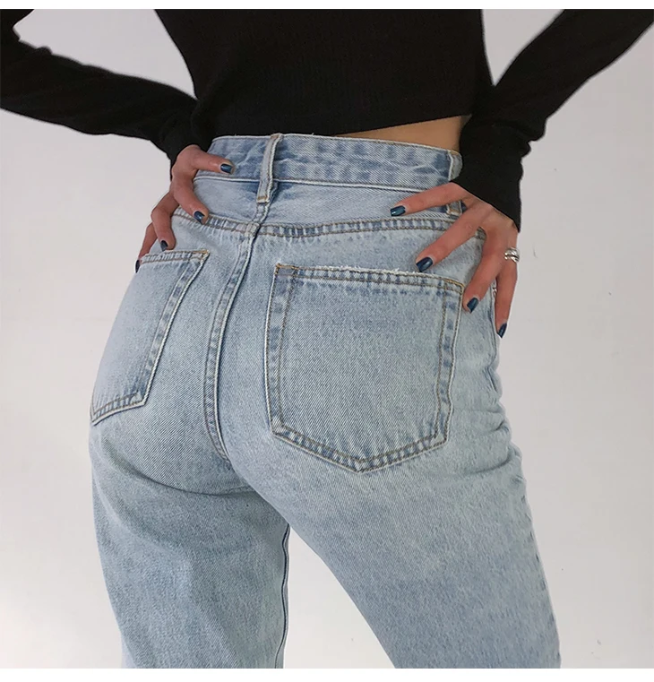 2021 High Waist Loose Comfortable Jeans 