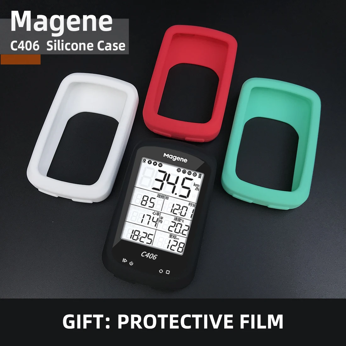 Чехол magene C406 для велосипеда компьютера силиконовый чехол мультяшный резиновый