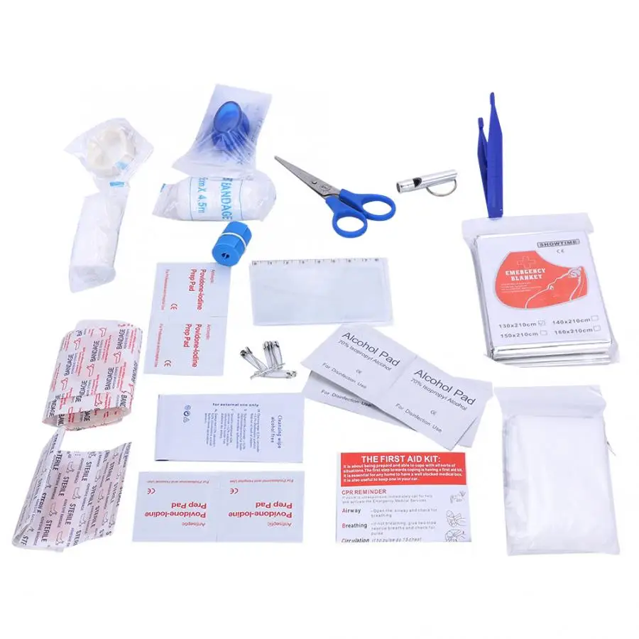 

18PCS Portable Outdoor First Aid Kit ForForFormedical Help Camping Travel Emergency Survival Package For Outdoor Sports