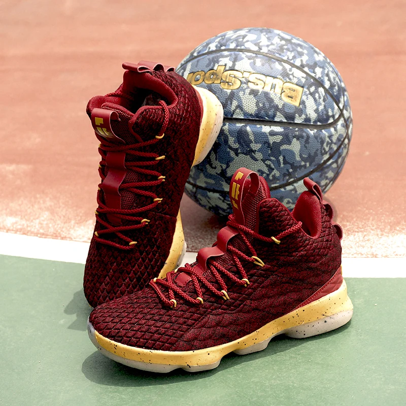 JINBAOKE; Новинка; спортивная обувь с высоким берцем на шнуровке супер звезда Баскетбольная обувь амортизацию противоударный пара Джорджтаун для бега, спорта на открытом воздухе обувь