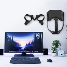 Vr ganchos de parede suporte de montagem suporte para oculus quest fone de ouvido e controlador