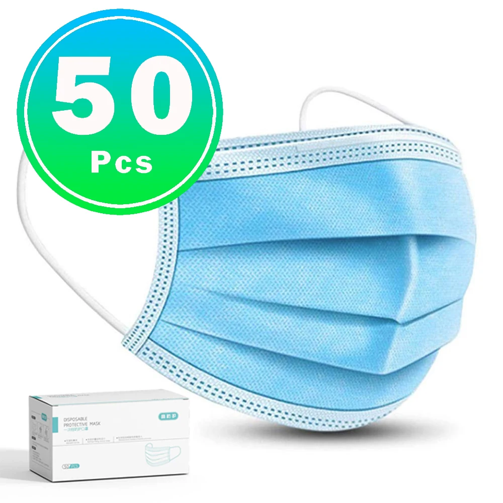 

Coslony Anti-Pollution 3 Laye Mask dust protection Masks Disposable Face Masks Elastic Loop Disposable Dust Filter Safety Mask