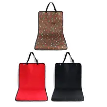 Outdoor Portable Dog Cat Pet Car Front Seat Cover Waterproof Nonslip Adjustable Buckle Clips Car Seat Protector Mat Pet Products