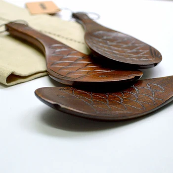 

Non-stick Rice Spoon Solid Wood Rice Paddle Spoon Handcraft Kitchen Rice Serving Spoon 1
