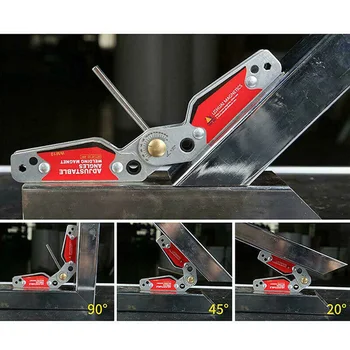 

WM10 Neodymium Fixture Strong Magnetic Holder Adjustable Angle Corner Home Locator Durable Hardware Welding Positioner Clamp