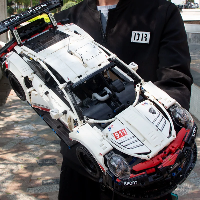 Кубики MOC технический автомобиль 911 RSR турбо гоночный модель строительные наборы