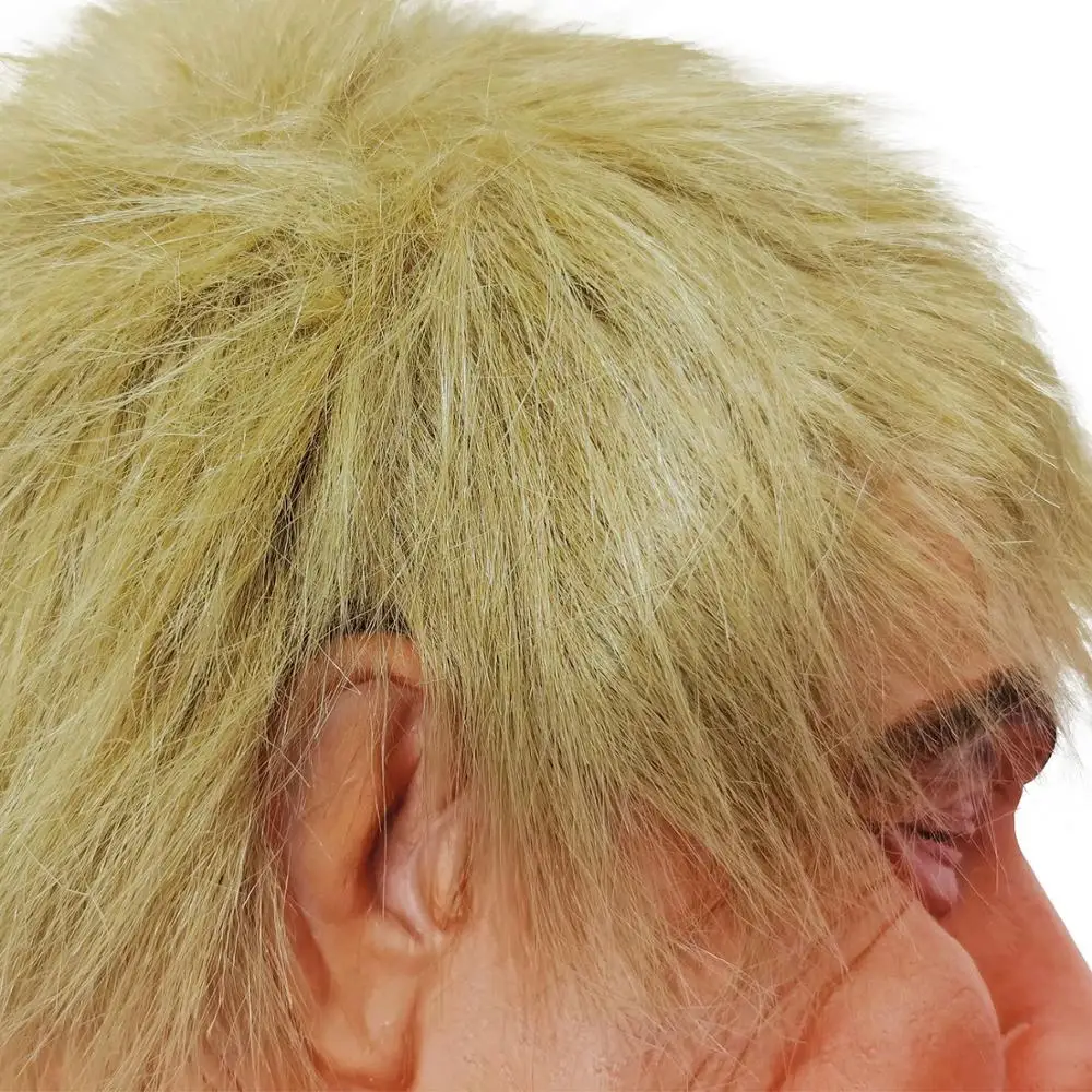 Реалистичный костюм на Хэллоуин для знаменитостей, латексная маска Дональда Трампа с волосами