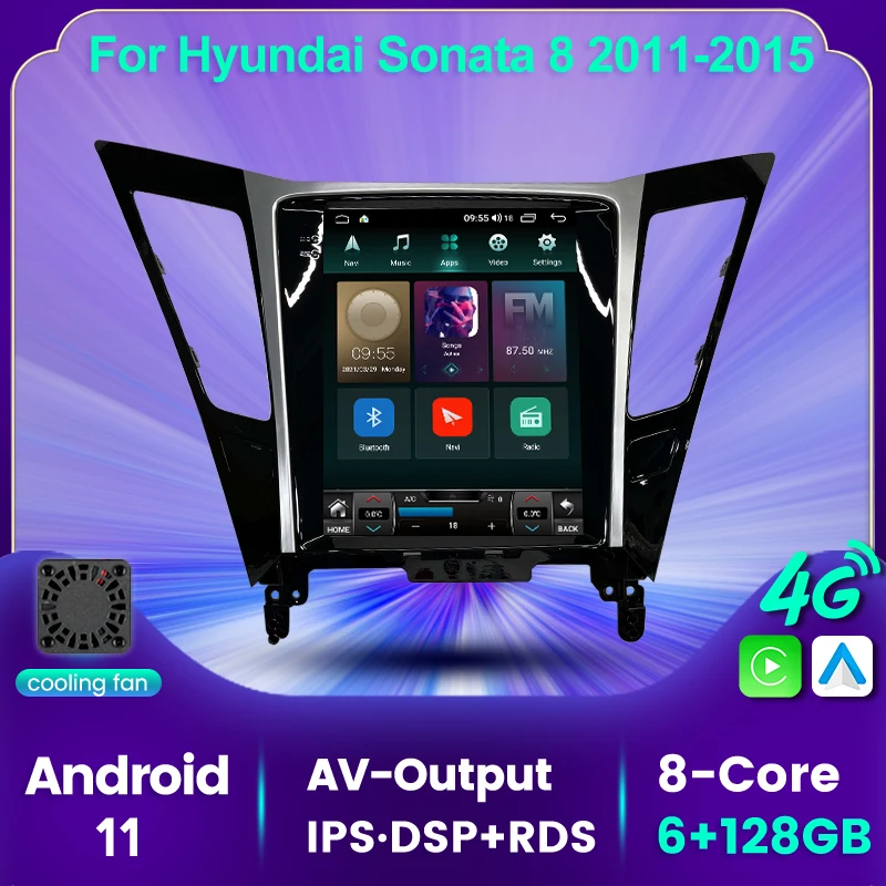 Автомобильный мультимедийный плеер экран 9 7 дюйма Android 11 6 грамм GPS-навигация для