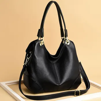 

The First Layer of Leather Handbags High-grade Autumn and Winter New Ladies Shoulder Messenger Bag