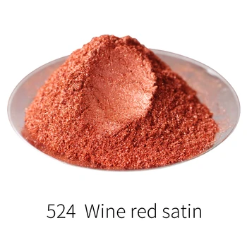 

Wine Red Mica Pearl Powder Pigment Dye Colorant for Arts Crafts Nail Polish Lipsticks Soap Automotiv