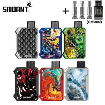 

Smoant Battlestar Baby Pod Kit Vape with 750mAh Battery 2ml Cartridge Tank mesh coil Ni80 Coil Electronic Cigarette Vaporizer