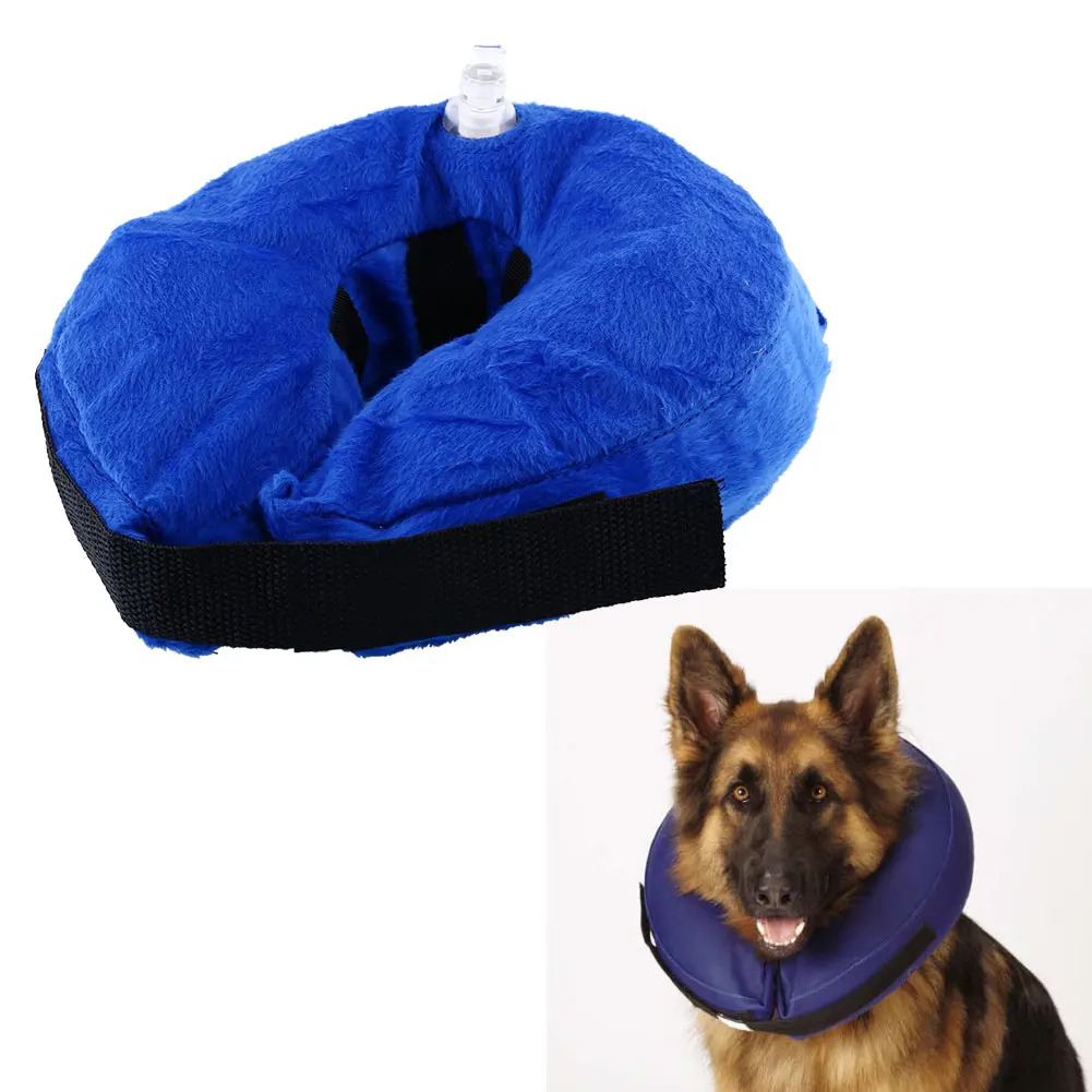 SOLEDI E-Collar синий надувной ошейник для собак с защитой от конуса ошейник для собак мягкий защитный заживляющий щенок