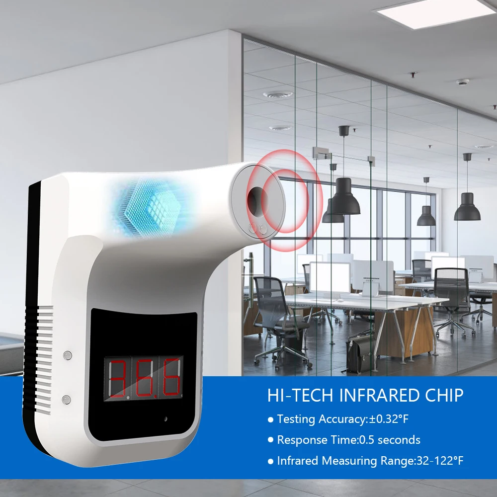 K3 Handsfree LCD дисплей Бесконтактный Лоб тела Инфракрасный умный термометр в наличии