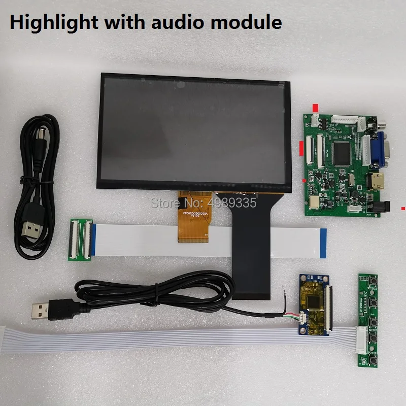 monitor disp7 inch touch display module suite 1024X600 supports Linux/android /win7810 plug and play hd display DIY accessories
