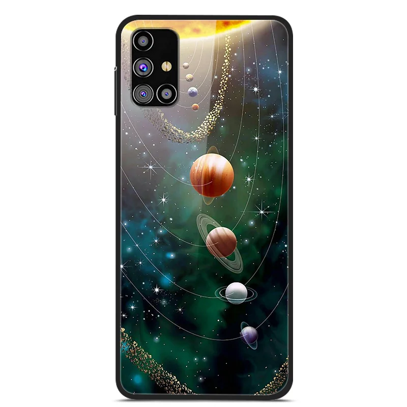 Luxury Tempered Glass Hard Back Cover for Samsung Galaxy - Premium Phone Case Shell