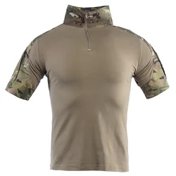 Men Clothing Army Green Short Sleeve Tactical Frog Shirt Tactico Militar Camouflage Clothing Multiple Color Options,rick ,tank