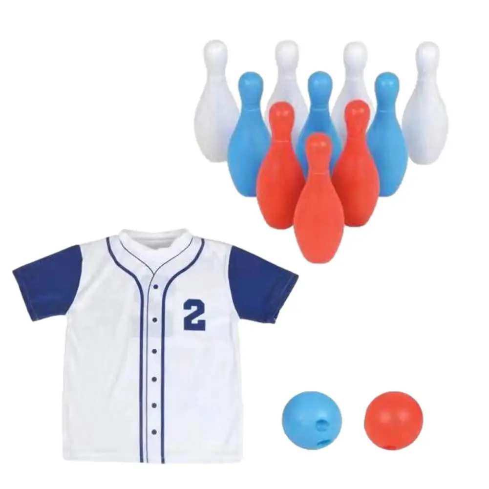 Juego de bolos para niños, Kit de juguetes interactivos para e hijos, uniformes de cuencos para niños, juguetes deportivos para actividades al aire libre, regalos para niños|Camisetas de bolos| - AliExpress