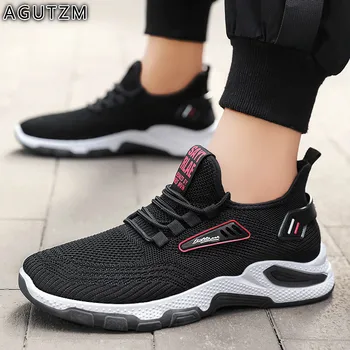 

Sneakers men 2020 new White Vulcanized Shoes men Casual Shoes Fashion Breathable Walking Mesh Lace Up Flat Shoes Tenis Feminino