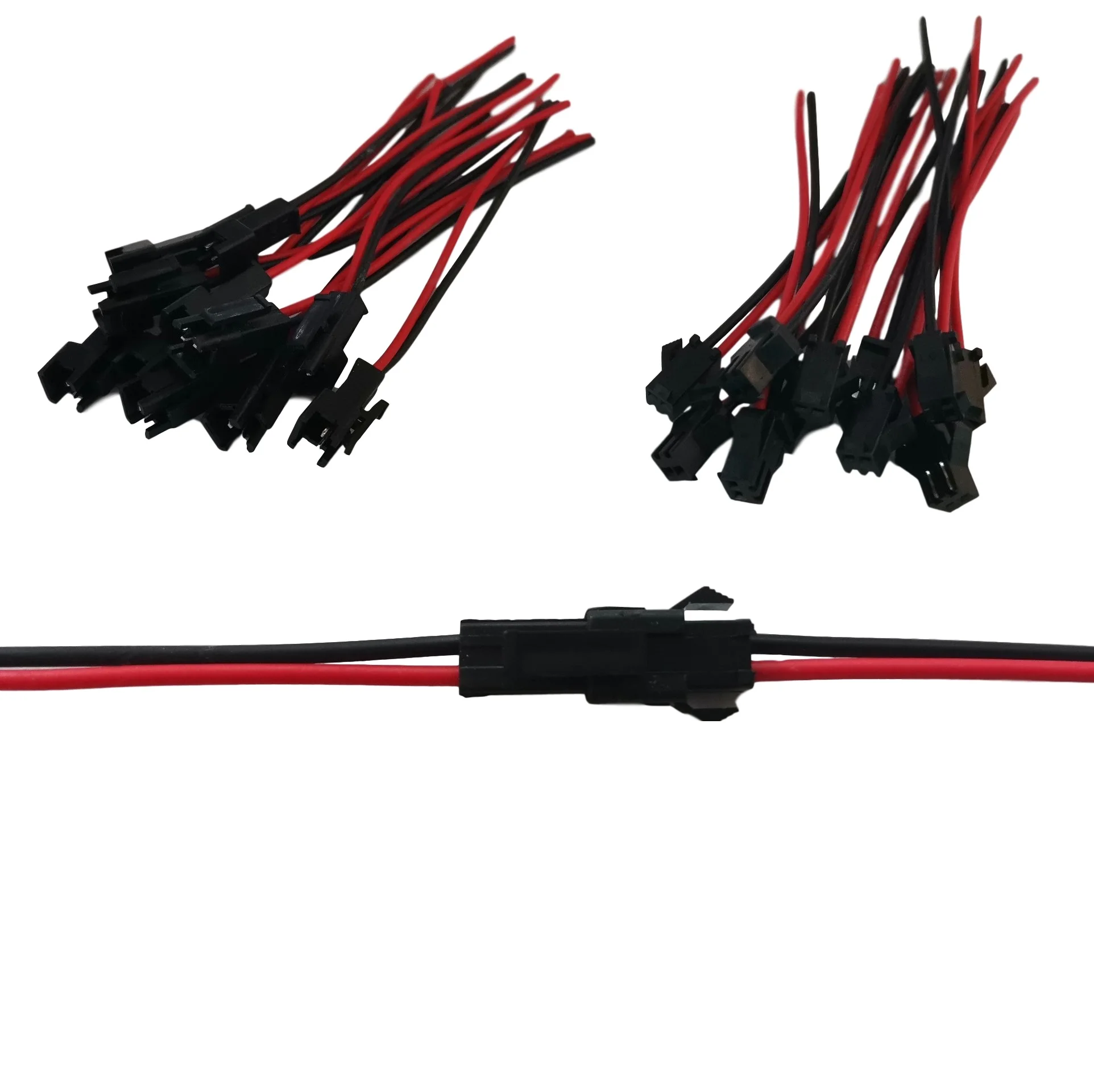 high quality 10Pairs 10cm 15cm Long JST SM 2Pins Plug Male to Female Wire Connector | Обустройство дома