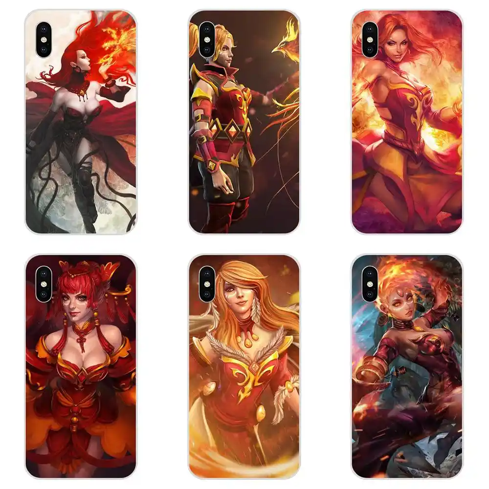 Dota 2 Lina Soft Skin Paintin For Xiaomi Mi3 Mi4 Mi4c Mi4i