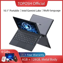 Mini PC portable Ultrabook Ultrabook avec écran de 10.1 pouces, processeur Intel N4120 Quad Core, 6 go de RAM, 128 go de ROM, 2.6GHz, Port carte TF, usb 3.0