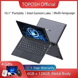 Mini PC portable Ultrabook Ultrabook avec écran de 10.1 pouces, processeur Intel N4120 Quad Core, 6 go de RAM, 128 go de ROM, 2.6GHz, Port carte TF, usb 3.0 